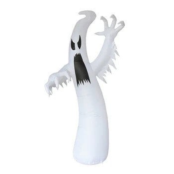 Хелоуин Надуваем Зловещ призрак с led подсветка 12-подножието на надуваеми играчки Гигантска кукла Празнична атмосфера за парти Тревата Двор Градина