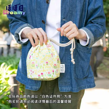 Чанта от съвсем малък Hobonichi Anytime (Аки Апартамент: областта на цветя). Чанти от необработени нишки, чанти-ведерки и чанти на съвсем малък и чанти за жени