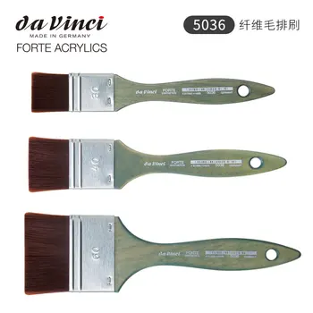 четка da Vinci Modeling Series 5036 Forte за игри и ръкоделието, широк, особено здрав синтетична четка Mottler със синьо-зелена дръжка