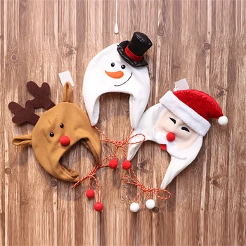 Шапка от матова тъкан, която лесно се носи с себе си, декоративна Коледна украса, удобна шапка, без мирис, прекрасни празнични подаръци, детска шапка