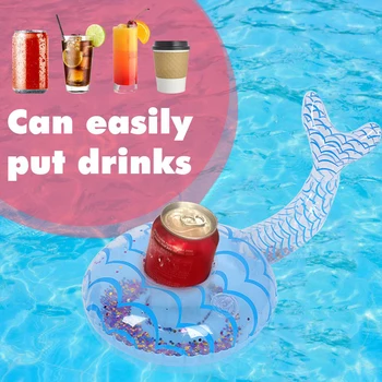 Щанд за детски играчки-плувки от PVC, здрав държач за бутилки с напитки, декоративен подпори, държач за чаши за къпане, лесен за парти на басейна